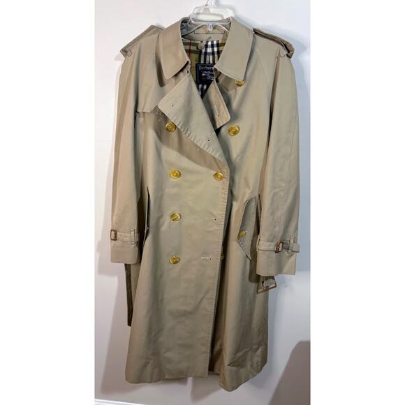 Burberry Women's Vintage Long Trench Coat Detachable Wool Liner EU Size 38 - Picture 6 of 15